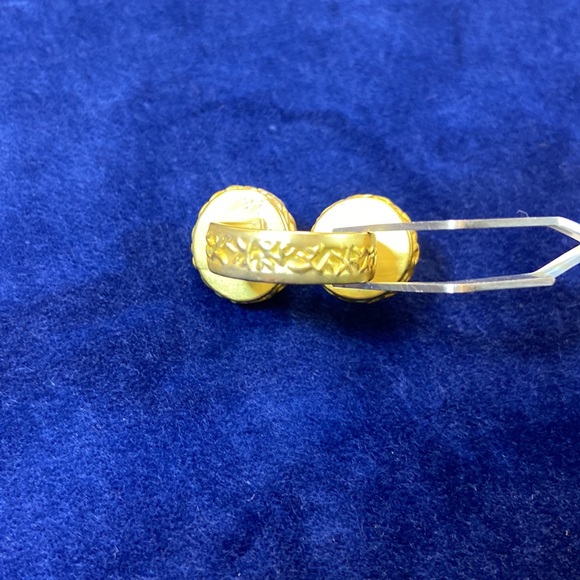 May Kathryn Design Unique 2 Stone Gold Tone Ring. Size 8. 2 Natural Gemstones. - Picture 15 of 17